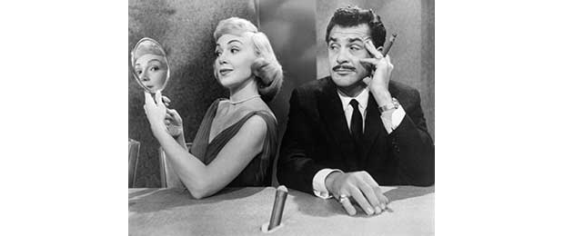 Ernie Kovacs and Edie Adams from his television show, Take a Good Look in 1960