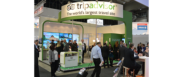 Trip Advisor booth at convention