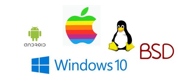 logos of various operating systems