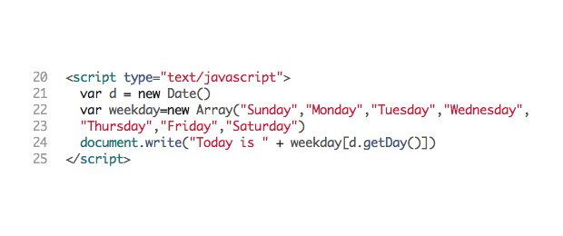 some JavaScript code